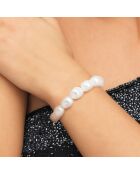 Bracelet en Or Jaune & Perles de Culture d'Eau Douce blanc nacre